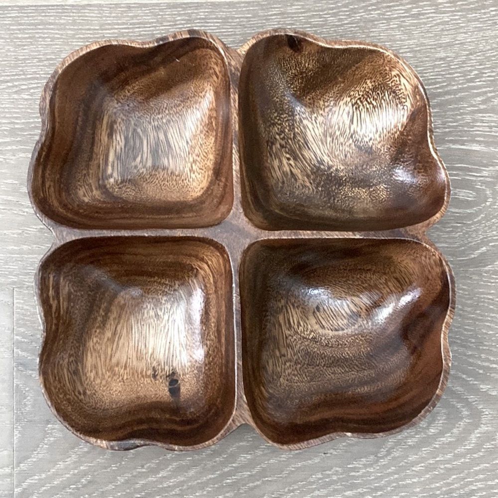 Monkey Pod Vintage Philippines Wooden Serving Tray Platter